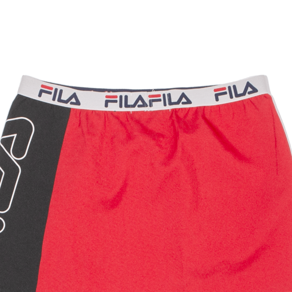 FILA Womens Mini Skirt Red Short Colourblock L Hot on Sale