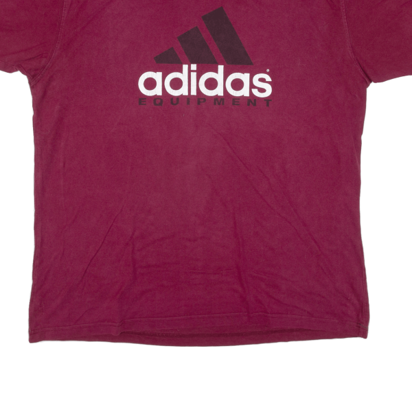 ADIDAS Equipment Mens T-Shirt Maroon 2XL Online Sale