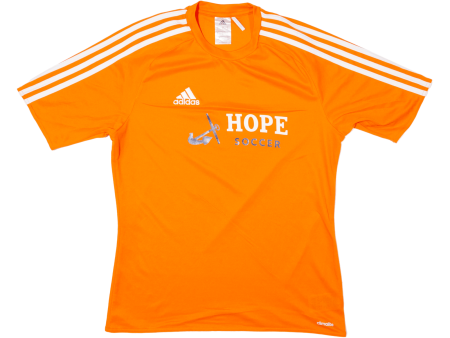 ADIDAS Hope Soccer Hope College Mens Shirt T-Shirt Orange USA S For Cheap