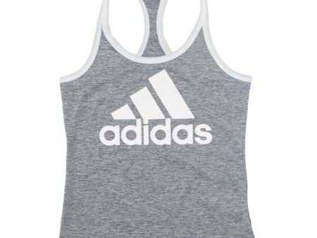 ADIDAS Activewear Womens Sports Vest Grey Sleeveless XS Online Hot Sale