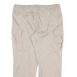 ARTIME Cargo Mens Trousers Beige Regular Straight W40 L29 For Discount