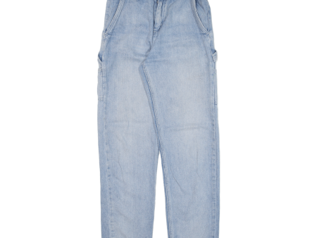 CARHARTT WIP Pierce Pant Carpenter Workwear Womens Jeans Blue Boyfriend W24 L27 Hot on Sale