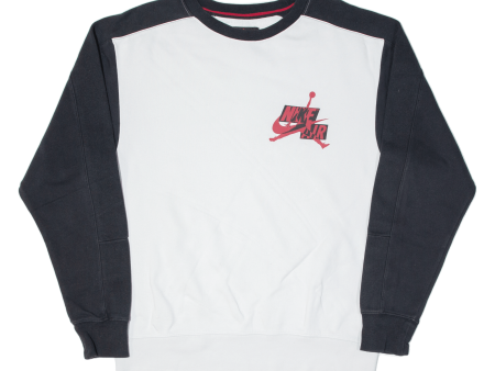 AIR JORDAN Mens Sweatshirt White S Fashion