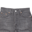 LEVI S Cut Off Premium E 501 Womens Denim Shorts Black Slim XXS W28 Fashion