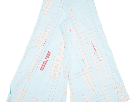 Womens Trousers Blue Regular Wide-Leg W32 L30 Online Sale