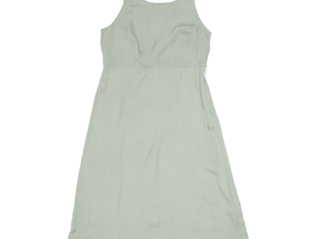 MARC JACOBS Womens A-Line Dress Green Silk Sleeveless Midi S on Sale