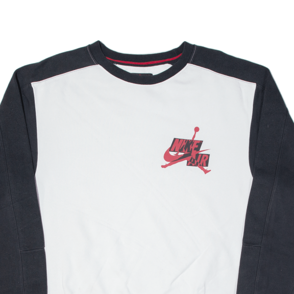 AIR JORDAN Mens Sweatshirt White S Fashion