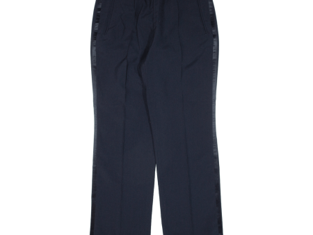 Pleated Womens Trousers Blue Regular Straight W32 L31 For Sale