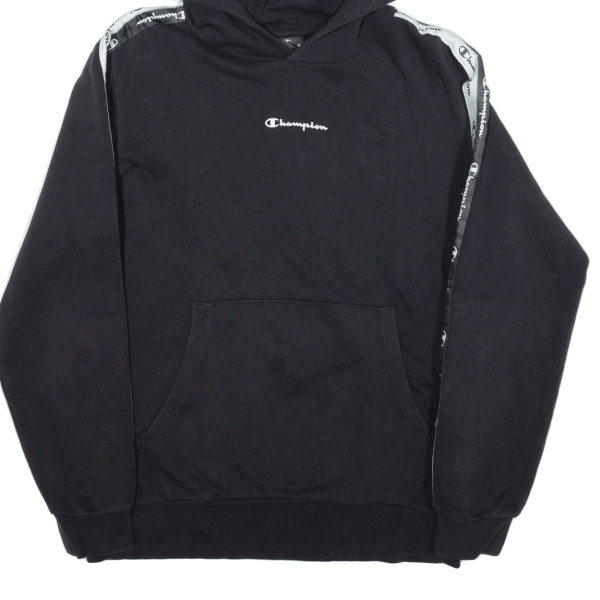 CHAMPION Boys Black Hoodie XL For Discount