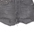 LEVI S Cut Off Premium E 501 Womens Denim Shorts Black Slim XXS W28 Fashion