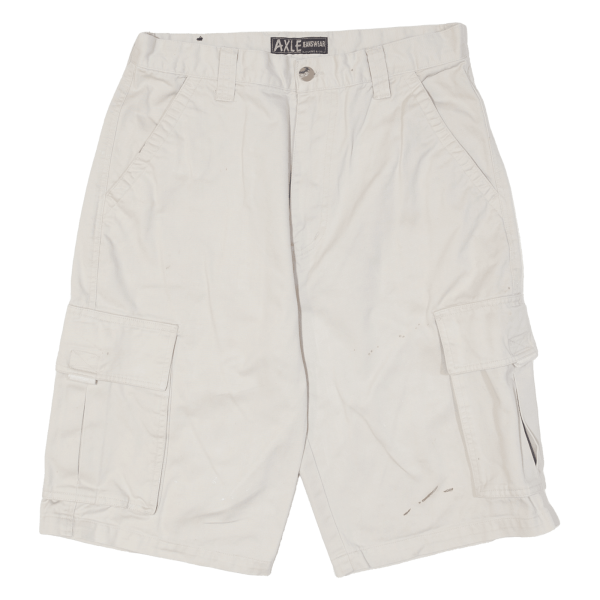 AXLE Womens Workwear Shorts Beige S W30 on Sale