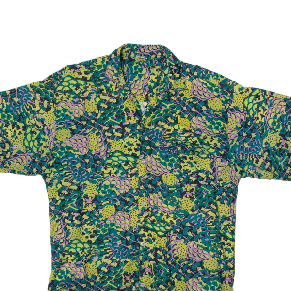 Mens Shirt Green Crazy Pattern S Hot on Sale