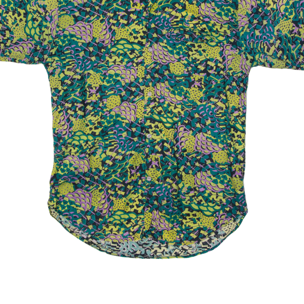 Mens Shirt Green Crazy Pattern S Hot on Sale