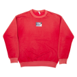 ADIDAS Mens Sweatshirt Red USA L For Cheap