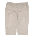 ARTIME Cargo Mens Trousers Beige Regular Straight W40 L29 For Discount