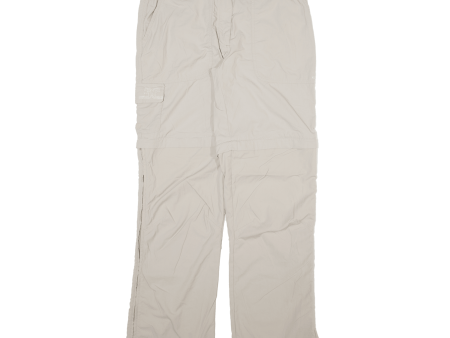 SALEWA Detachable Legs Womens Trousers Beige Relaxed Straight W30 L32 For Discount