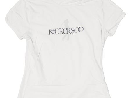 JECKERSON Womens T-Shirt White L Online Sale