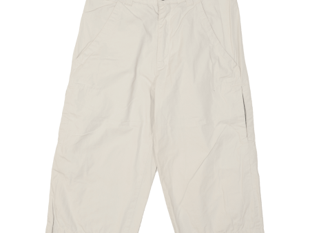 DOCKERS 3 4 Mens Utility Shorts Cream 90s M W30 Online now