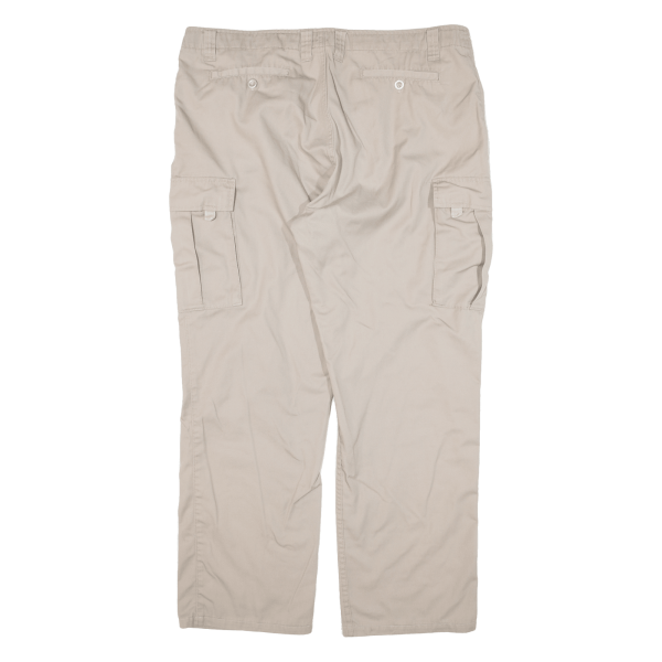 ARTIME Cargo Mens Trousers Beige Regular Straight W40 L29 For Discount