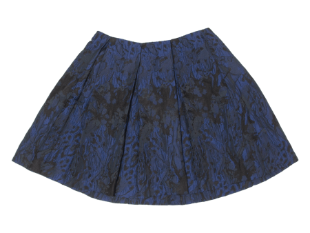 EMPORIO ARMANI Womens Pleated Skirt Blue Short Floral M For Sale