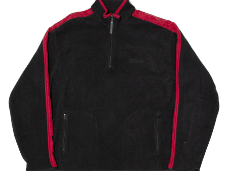 CHAPS Mens Fleece Black 1 4 Zip XL Online now