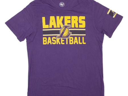 47 LA Lakers Basketball Mens T-Shirt Purple USA M For Discount