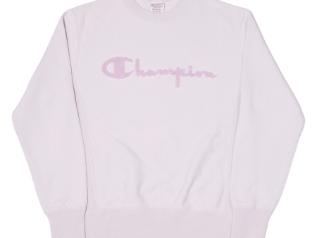 CHAMPION REVERSE WEAVE Womens Sweatshirt Purple M Hot on Sale