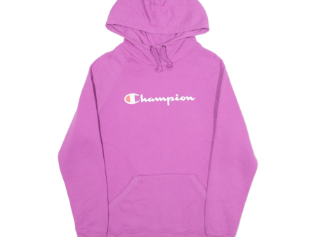 CHAMPION Womens Pink Hoodie S Online Hot Sale