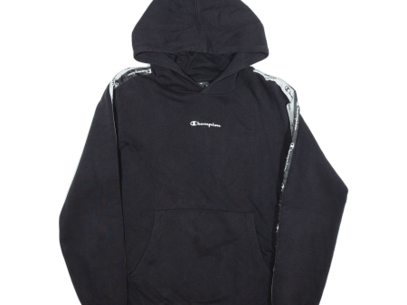 CHAMPION Boys Black Hoodie XL For Discount