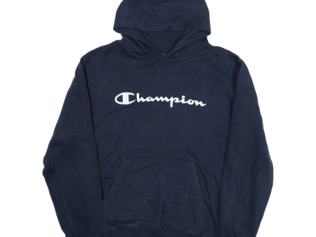 CHAMPION Mens Blue Hoodie XL Online Hot Sale