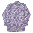 BREMA Mens Shirt Purple 90s Crazy Pattern Long Sleeve M Online