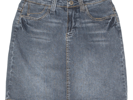 ARIZONA JEANS Womens Mini Skirt Blue Short Denim S Cheap