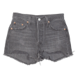 LEVI S Cut Off Premium E 501 Womens Denim Shorts Black Slim XXS W28 Fashion