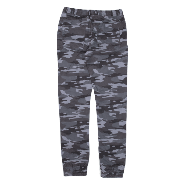 SKATE NATION Camo Womens Trousers Grey Slim Tapered W30 L32 Online Hot Sale