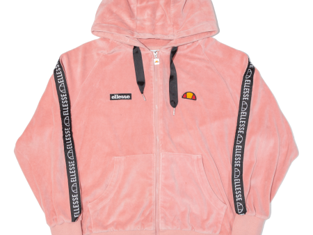 ELLESSE Womens Pink Hoodie Full Zip UK 10 For Discount