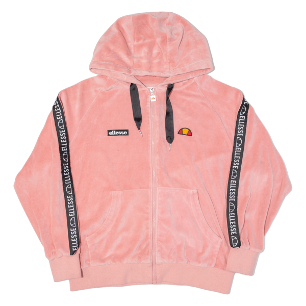 ELLESSE Womens Pink Hoodie Full Zip UK 10 For Discount