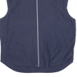 ADIDAS Fleece Lined Womens Quilted Gilet Blue UK 18 For Cheap