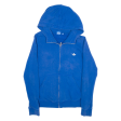 ADIDAS Womens Blue Hoodie Full Zip UK 18 For Discount