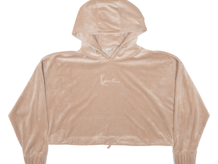 KARL KANI Cropped Womens Beige Hoodie L For Cheap