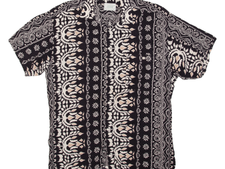 ANTHONY Eastern Mens Shirt Black Crazy Pattern M Discount