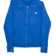 ADIDAS Womens Blue Hoodie Full Zip UK 18 For Discount