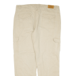 TOM RAMSEY Cargo Mens Trousers Beige Relaxed Straight W40 L33 For Discount