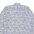 BREMO Mens Shirt Blue Crazy Pattern Long Sleeve M Online now