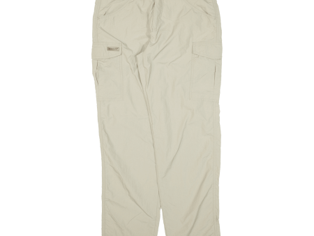 SUNWAY Cargo Mens Trousers Beige Relaxed Tapered W30 L31 Online now