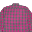 BREMO Mens Shirt Pink 90s Check Long Sleeve L Discount