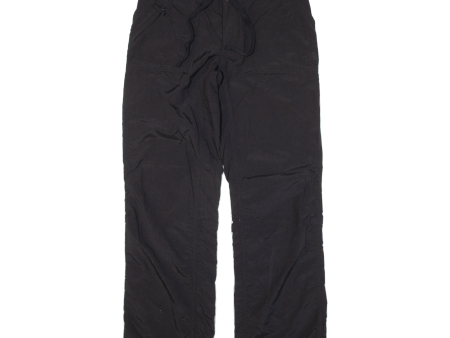 THE NORTH FACE Womens Trousers Black Loose Straight Nylon W29 L30 Fashion