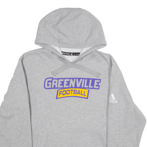 ADIDAS Greenville Football Mens Grey Hoodie USA M Sale