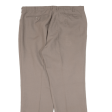 TREVIRA Pleated Womens Trousers Brown Regular Straight Wool W34 L27 Cheap