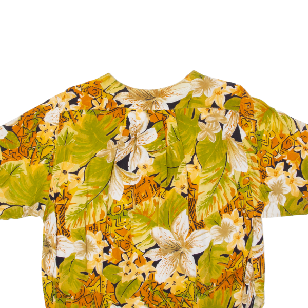 ACCORDO Womens Shirt Green Viscose Floral L Discount