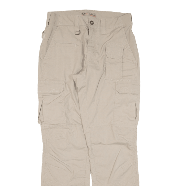 5.11 TACTICAL Cargo Mens Trousers Beige Regular Straight W28 L32 Supply